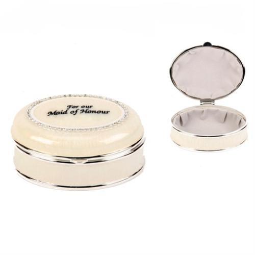 Juliana Wedding Party Trinket Box - For Our Maid of Honour Keepsake Gift