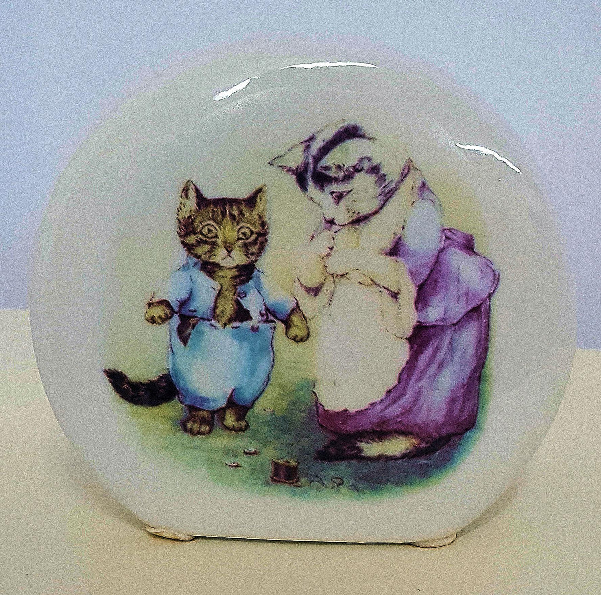Porcelain Money Savings Bank Beatrix Potter Tom Kitten design