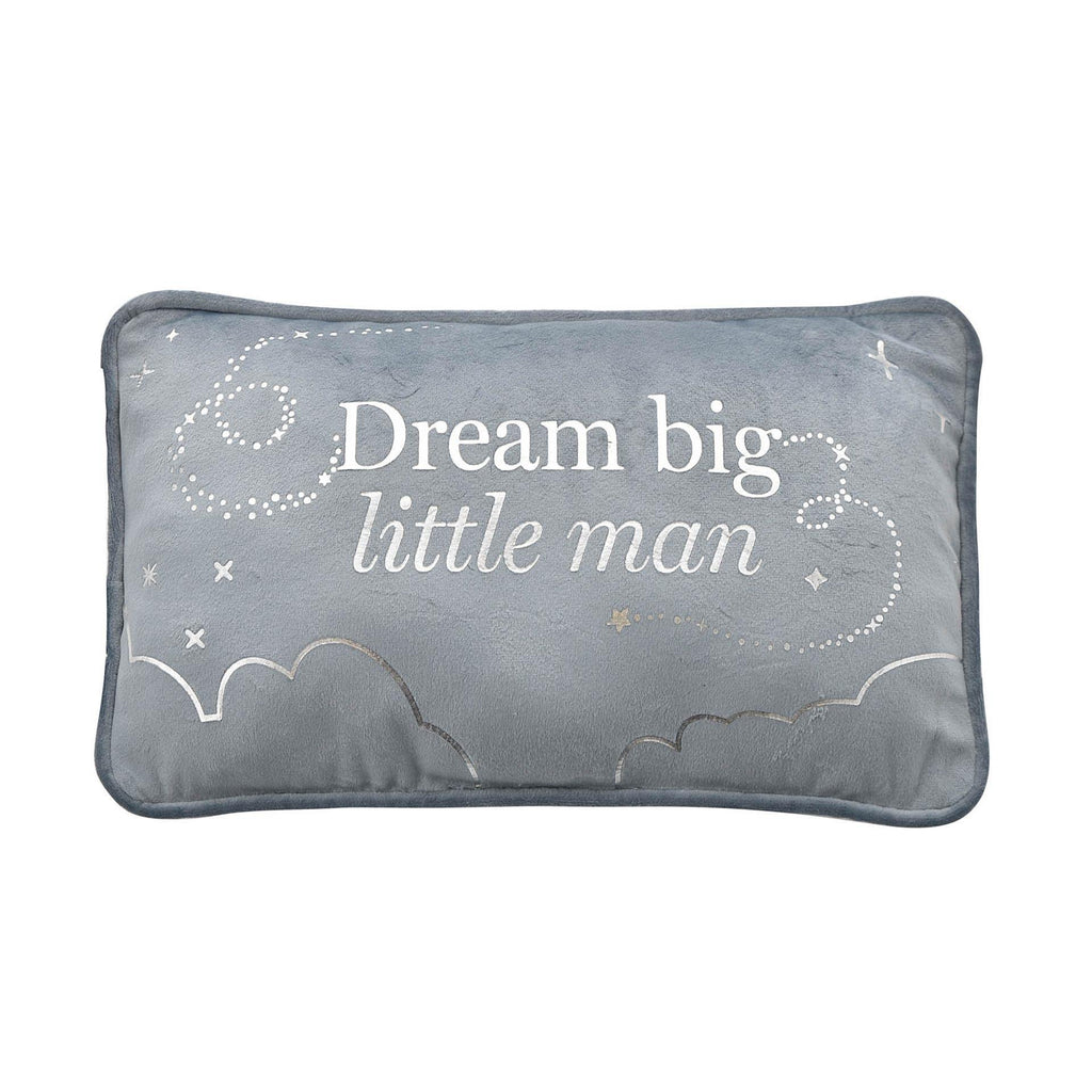 Bambino Velvet Cushion - Dream Big Little Man - Crusader Gifts