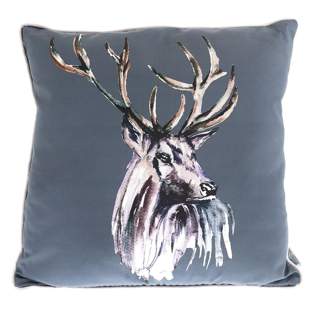 Scatter Cushion with Stag design by Meg Hawkins