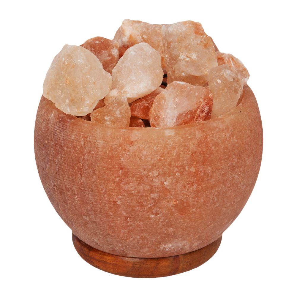 Hestia Home Himalayan Rock Salt Fire Basket Lamp