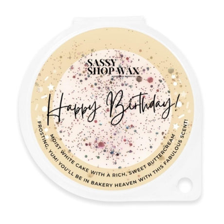 Sassy Shop Wax Melt Pot - Happy Birthday