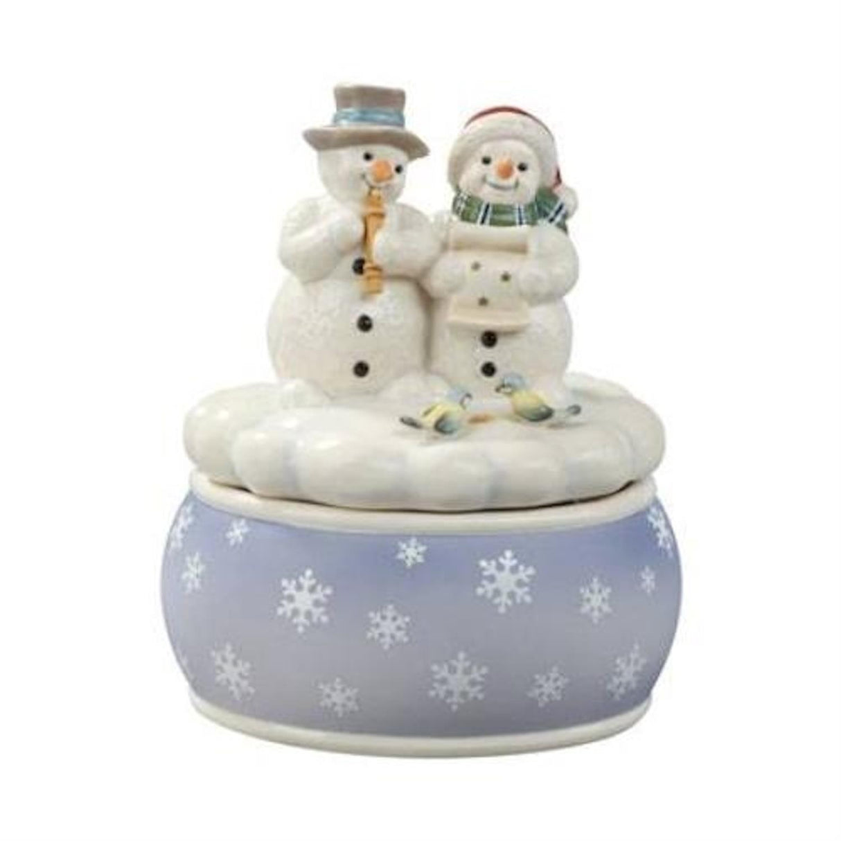 Goebel Snowmen Musical Figurine - White Minstrels Music Box