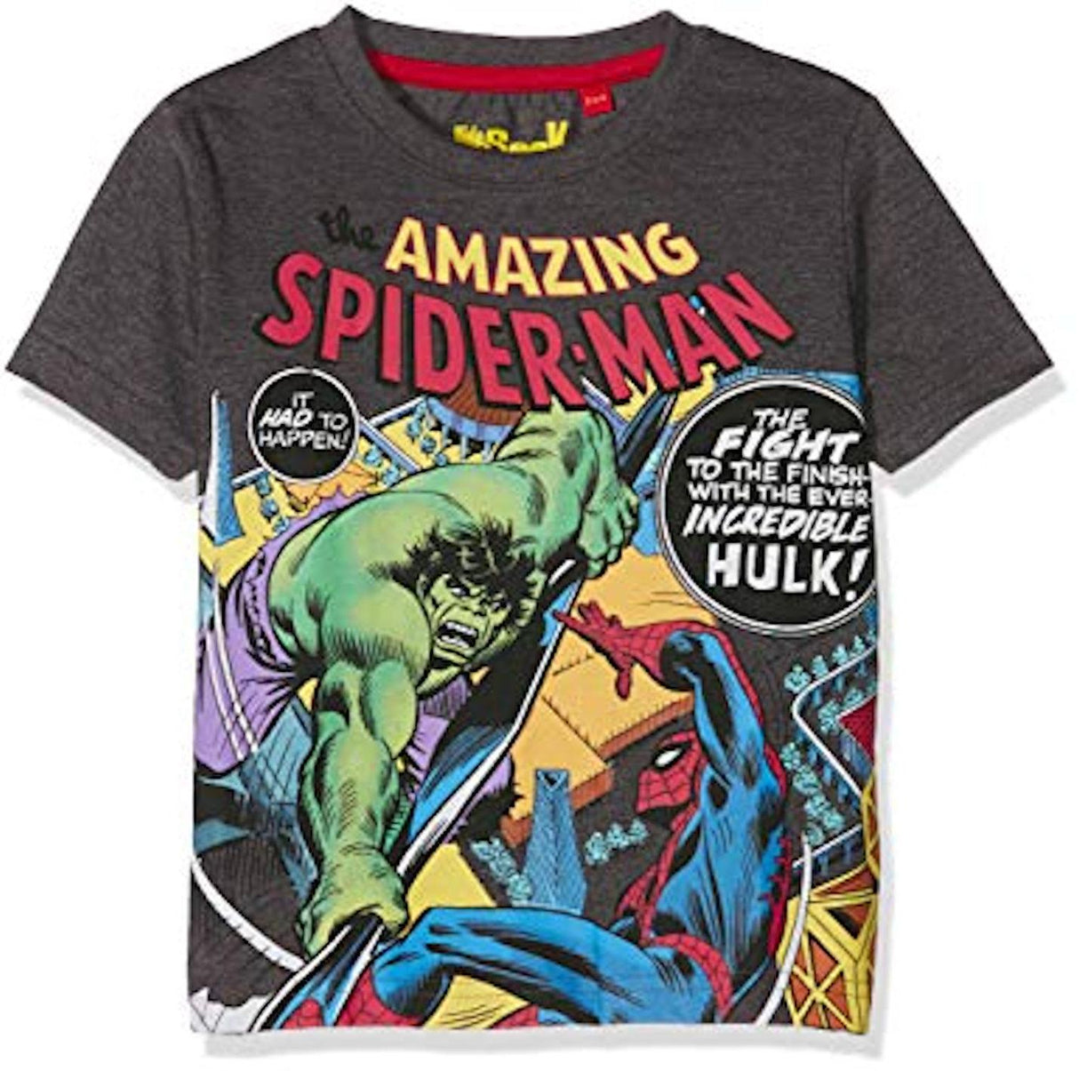 Boys Spiderman Vs Hulk T Shirt  Age 7-8 Years