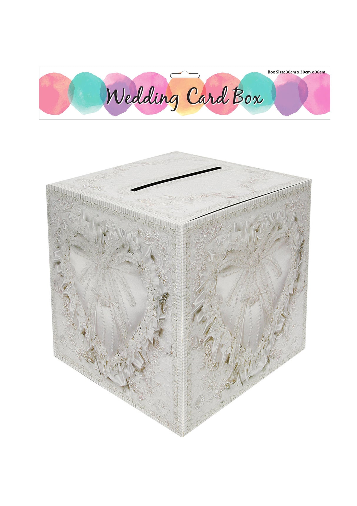 Wedding Card Box Heart Design 30cm x 30cm