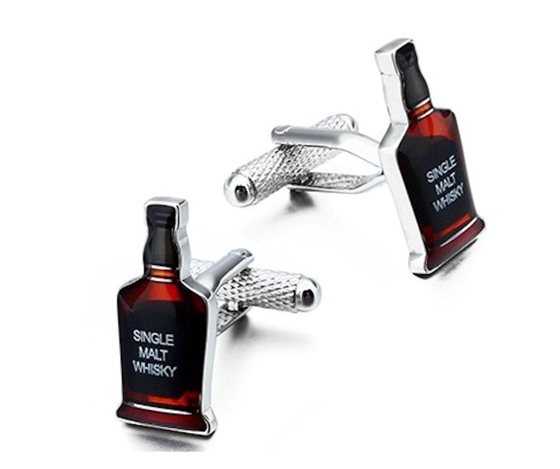 Alcohol Cufflinks 3 Pair Gift Set
