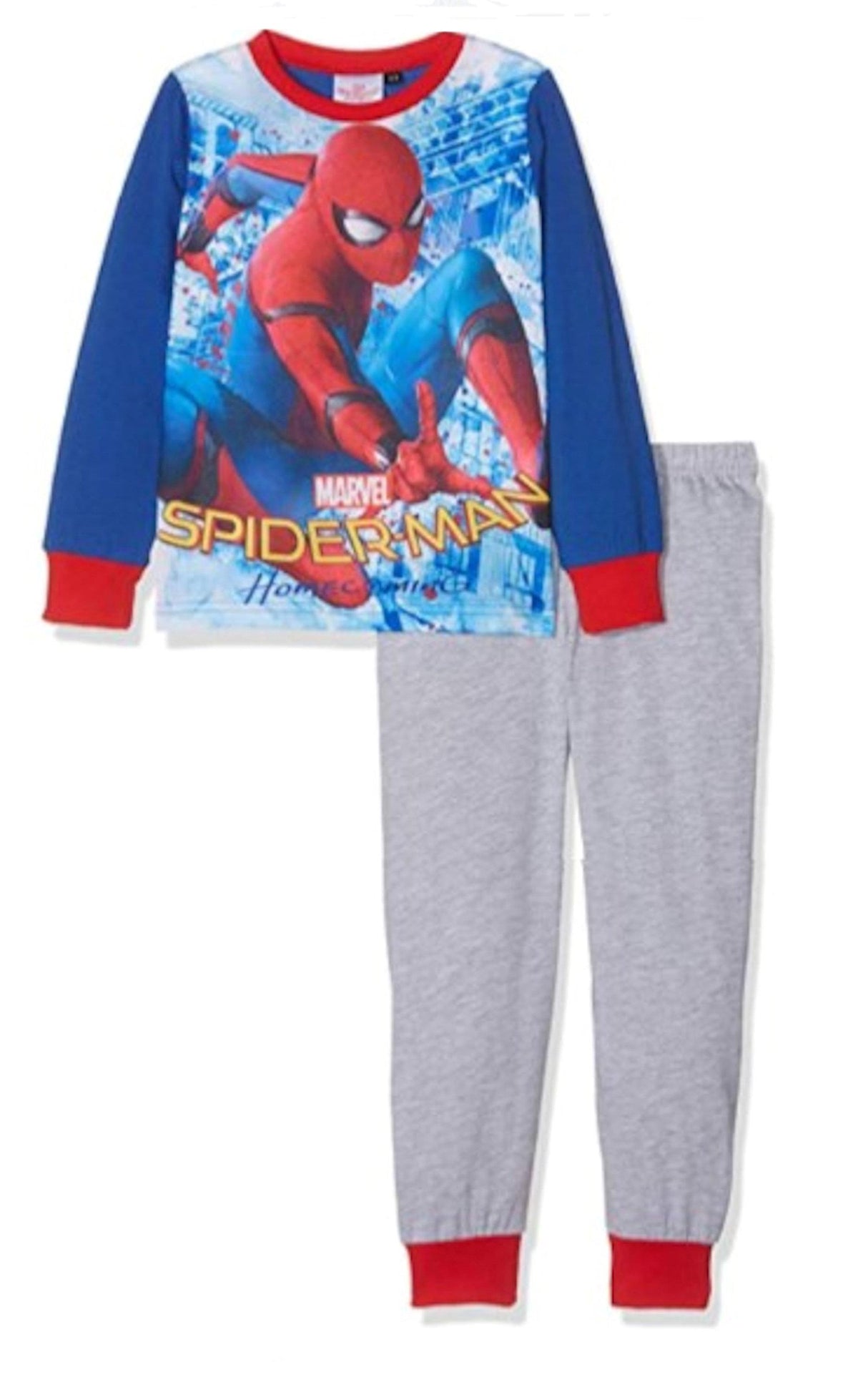 Boys Spiderman Home Coming Pyjamas Age 5-6 Years