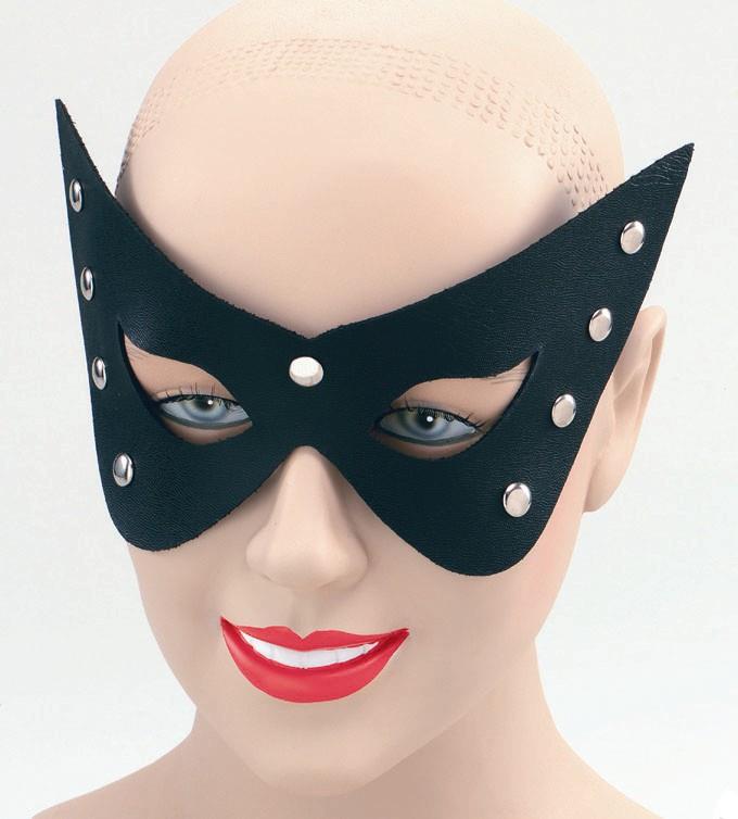Sexy Leather Look Eye Mask (Black)