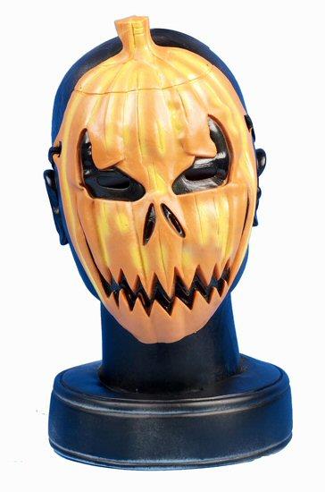 Pumpkin Rubber Face Mask