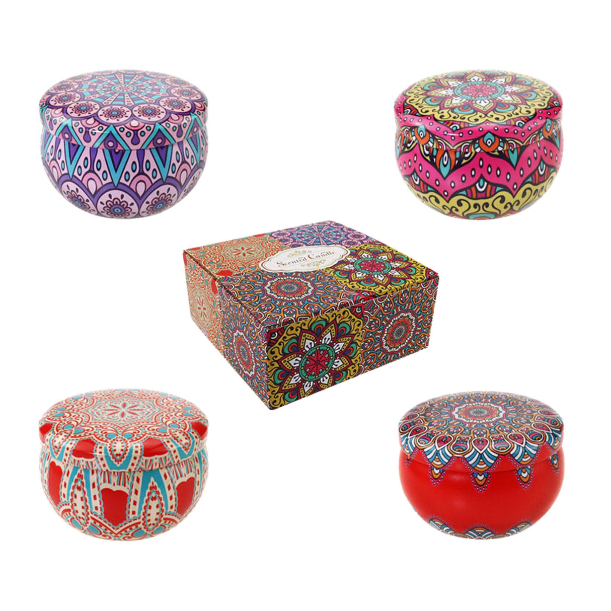 Bohemia Scented Candles Gift Set - 4 Fragrances - Crusader Gifts