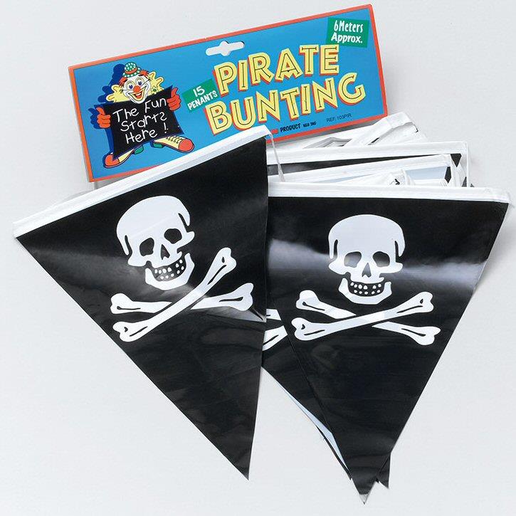 Party Bunting - Pirate15 Flags Approx 6 Metres