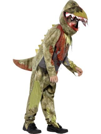 Childs Deluxe Deathly Dinosaur Costume Age 10-12 Years