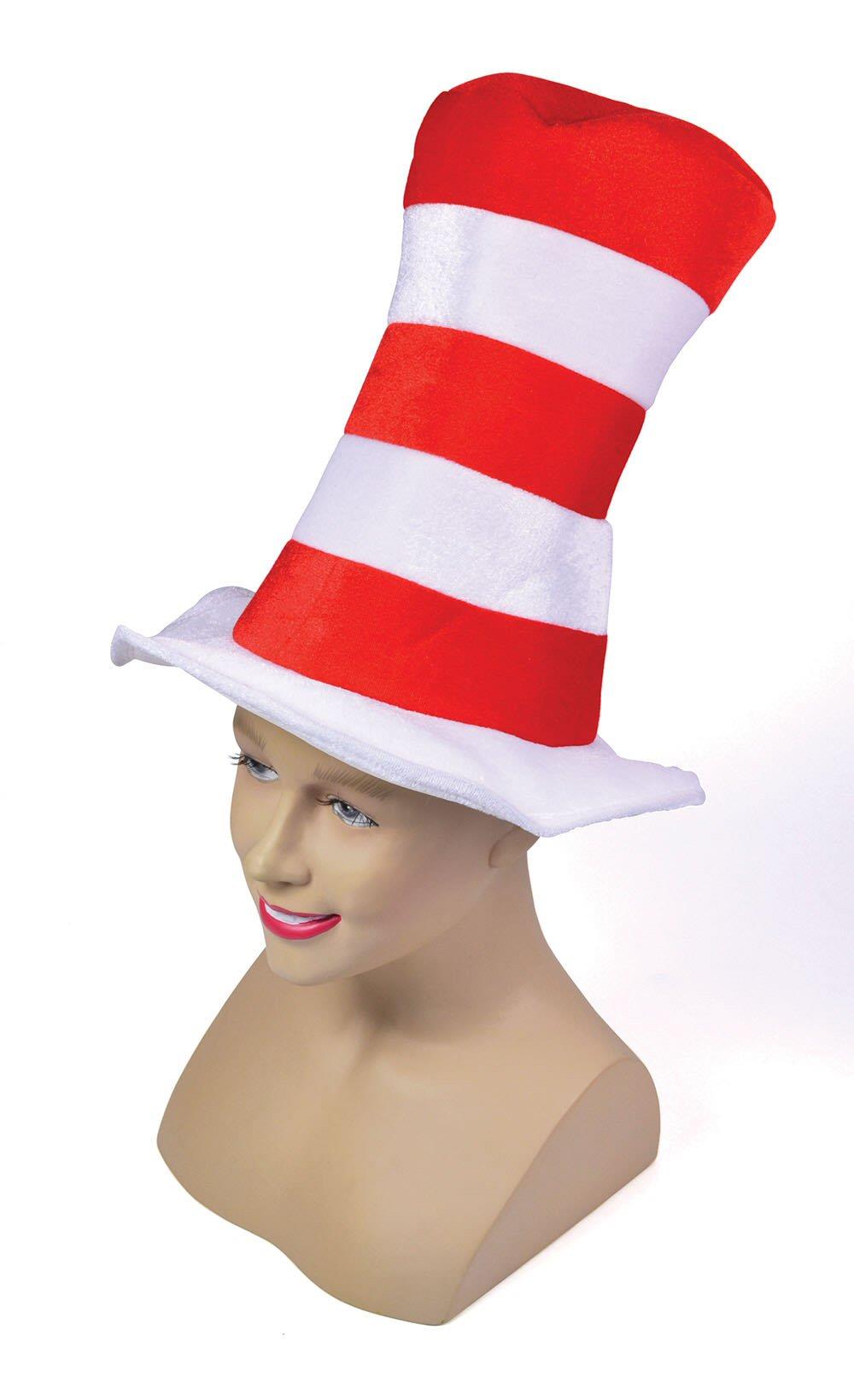 Fancy Dress Top Hat (Red and White Striped)
