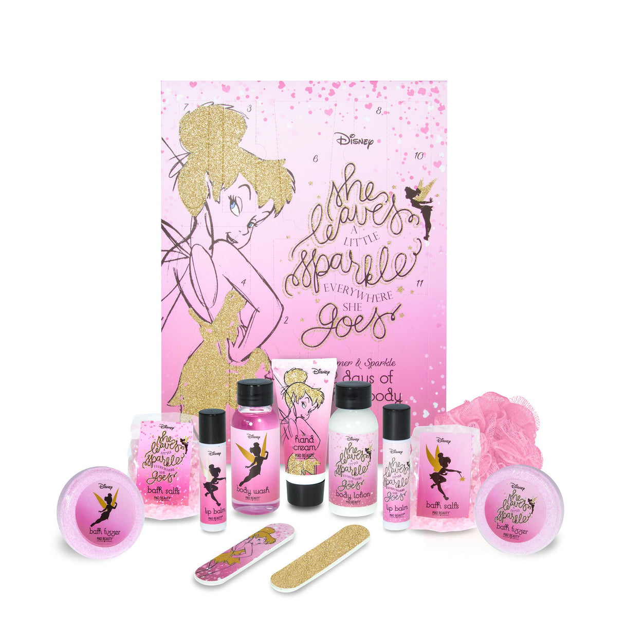 Mad Beauty Advent Calendar - Disney Festive Fairies 12 Days of Bath & Body
