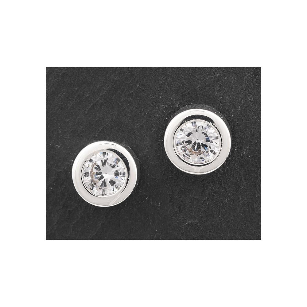 Equilibrium Pure Elegance Silver Plated Earrings - Chic Stud