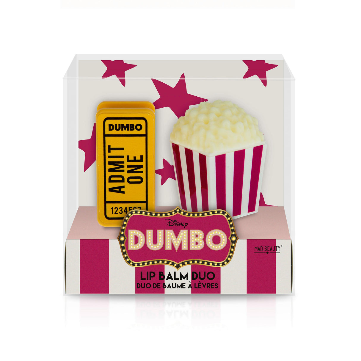 Mad Beauty Disney Dumbo Ticket & Popcorn Lip Balms Gift Set