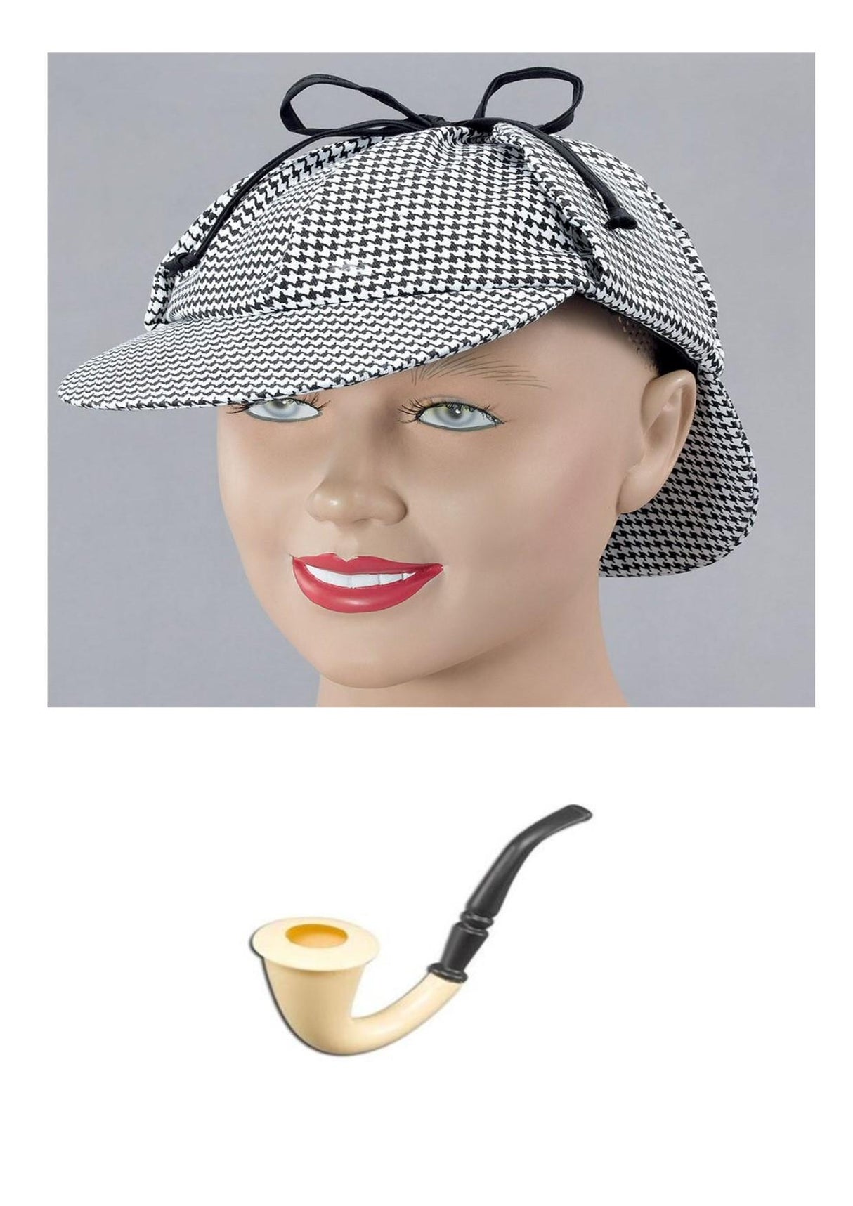 Sherlock Holmes Hat & Pipe