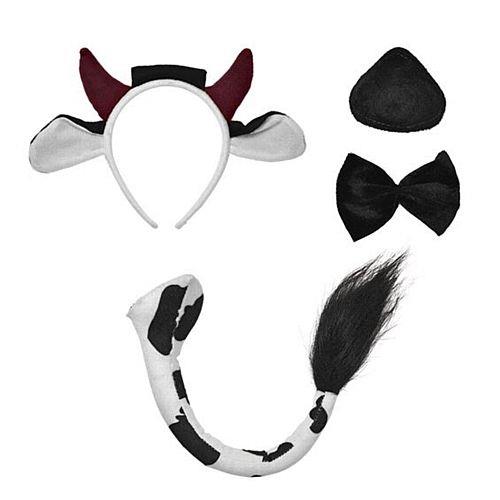 Cow Dress Up Costume Accessory Set