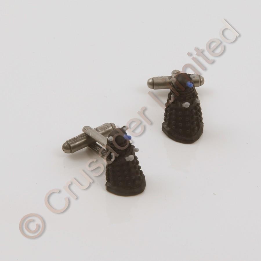 Dr Who Cufflinks 3D Rubber Dalek