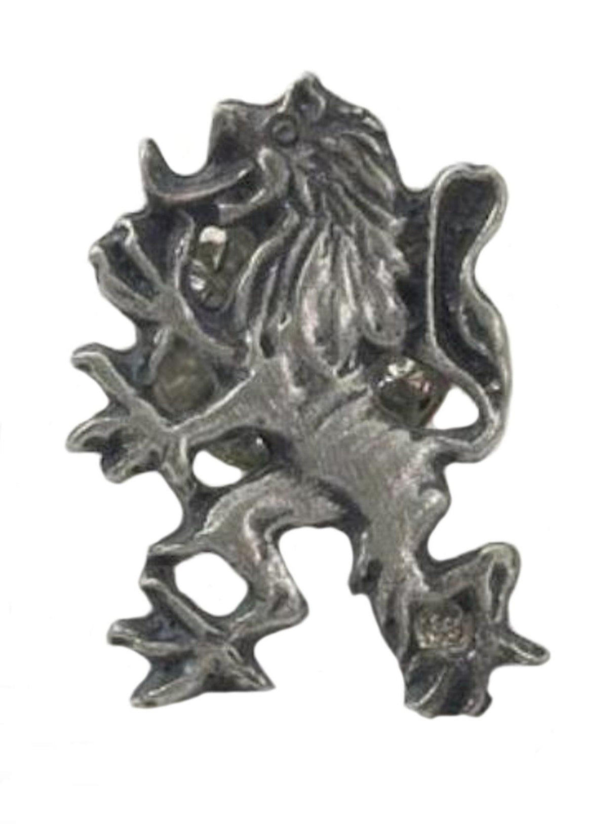 English Pewter Scottish Lion Rampant Tie Pin Badge