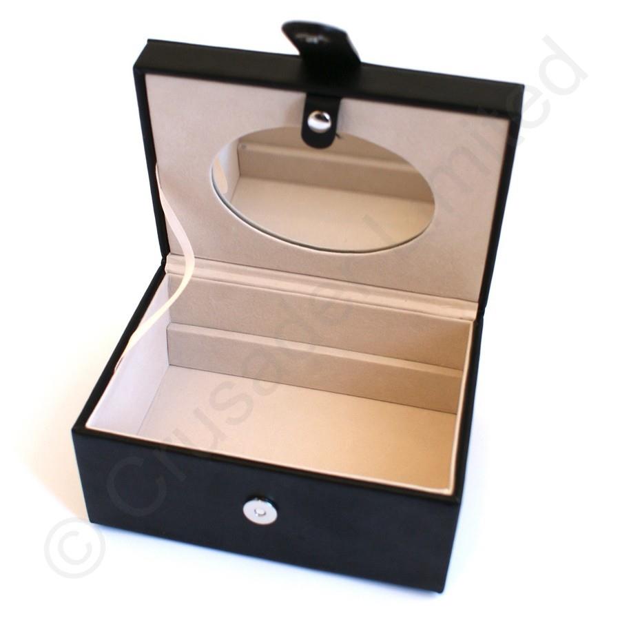 Mele & Co Bonded Leather Jewellery Box - Diana Black