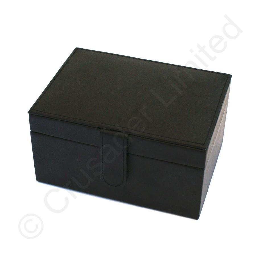 Mele & Co Bonded Leather Jewellery Box - Diana Black