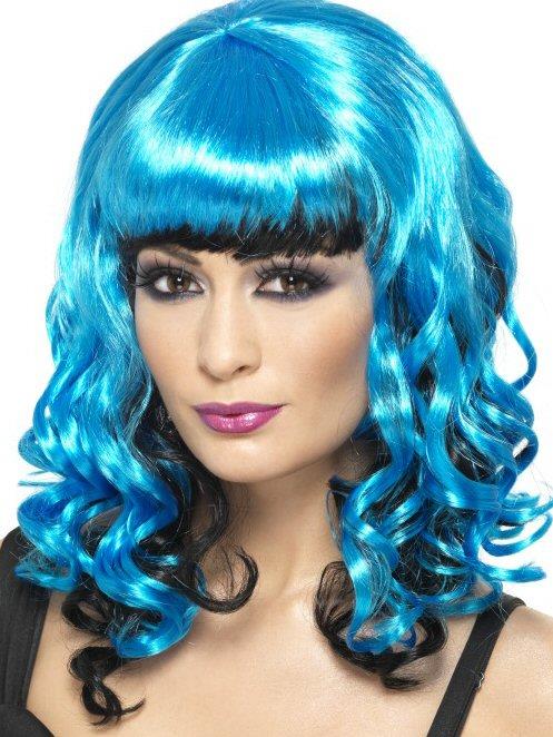 Stricken Angel Wig (Blue & Black)