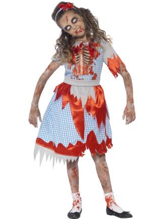 Childs Zombie Dorothy Costume Age 4-6 Years