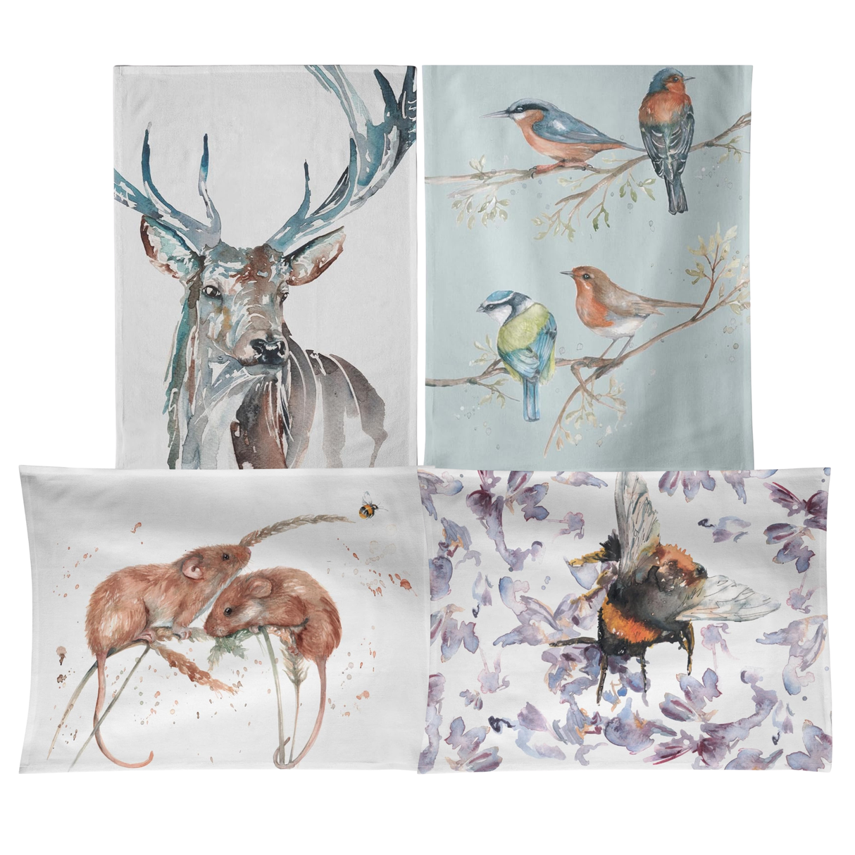 Meg Hawkins Cotton Tea Towel - Various Designs