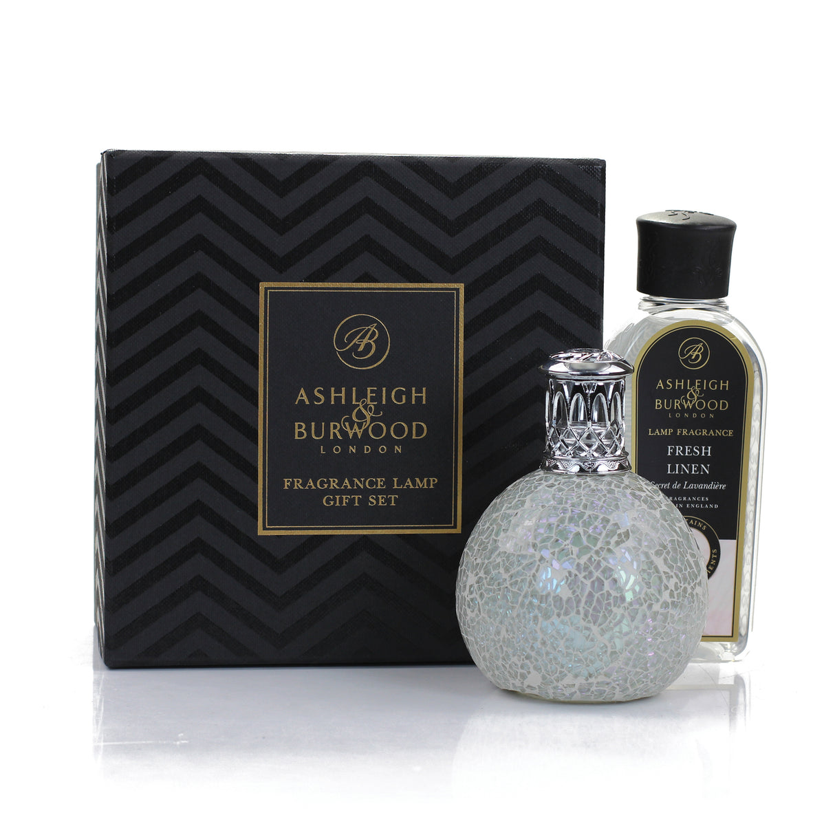 Ashleigh & Burwood Fragrance Lamp Gift Set - The Pearl & Fresh Linen