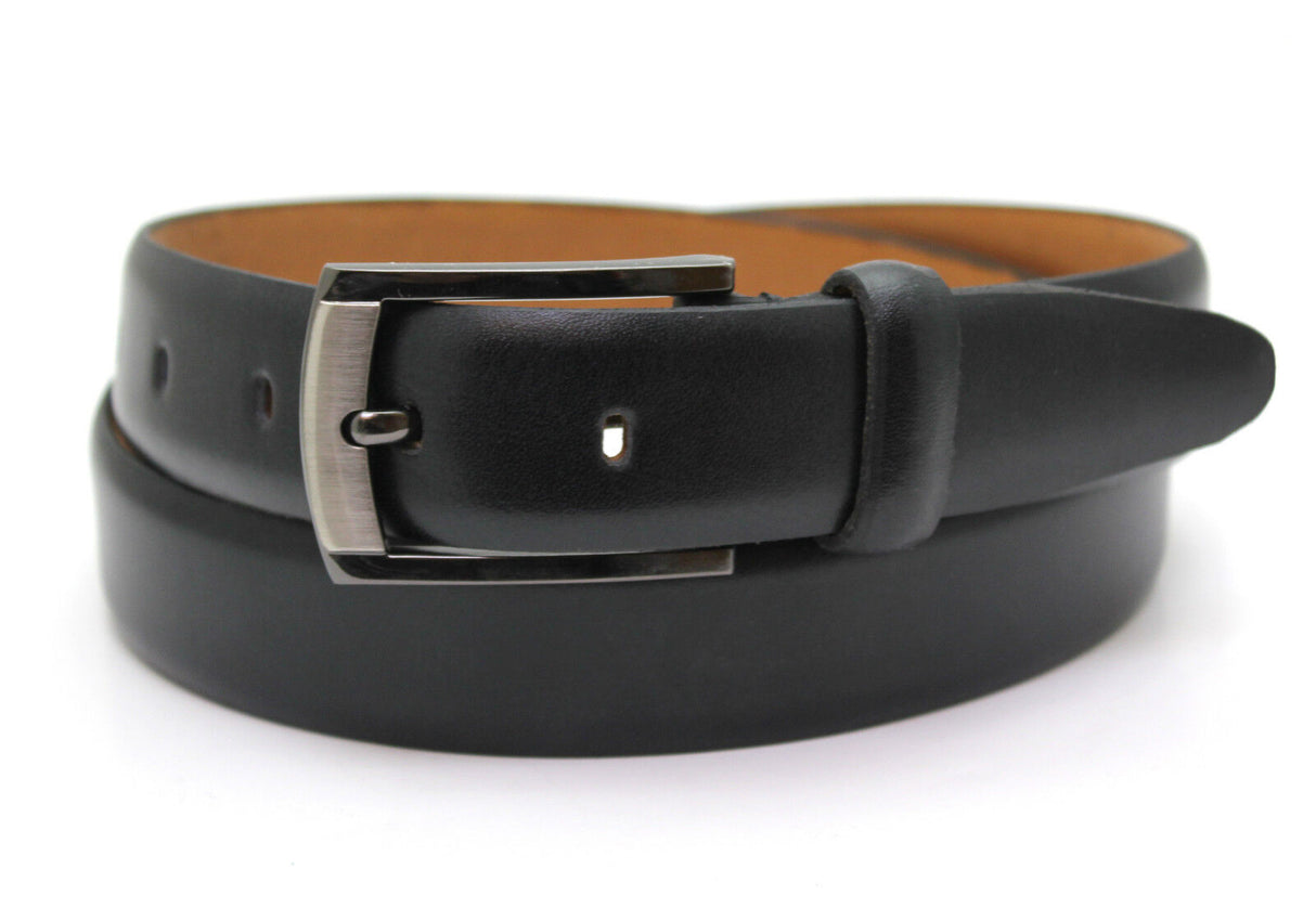Gents Black Leather Trouser Belt  Various sizes Medium - XL