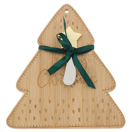 Christmas Cheer Tree Shaped Cheese Board Set