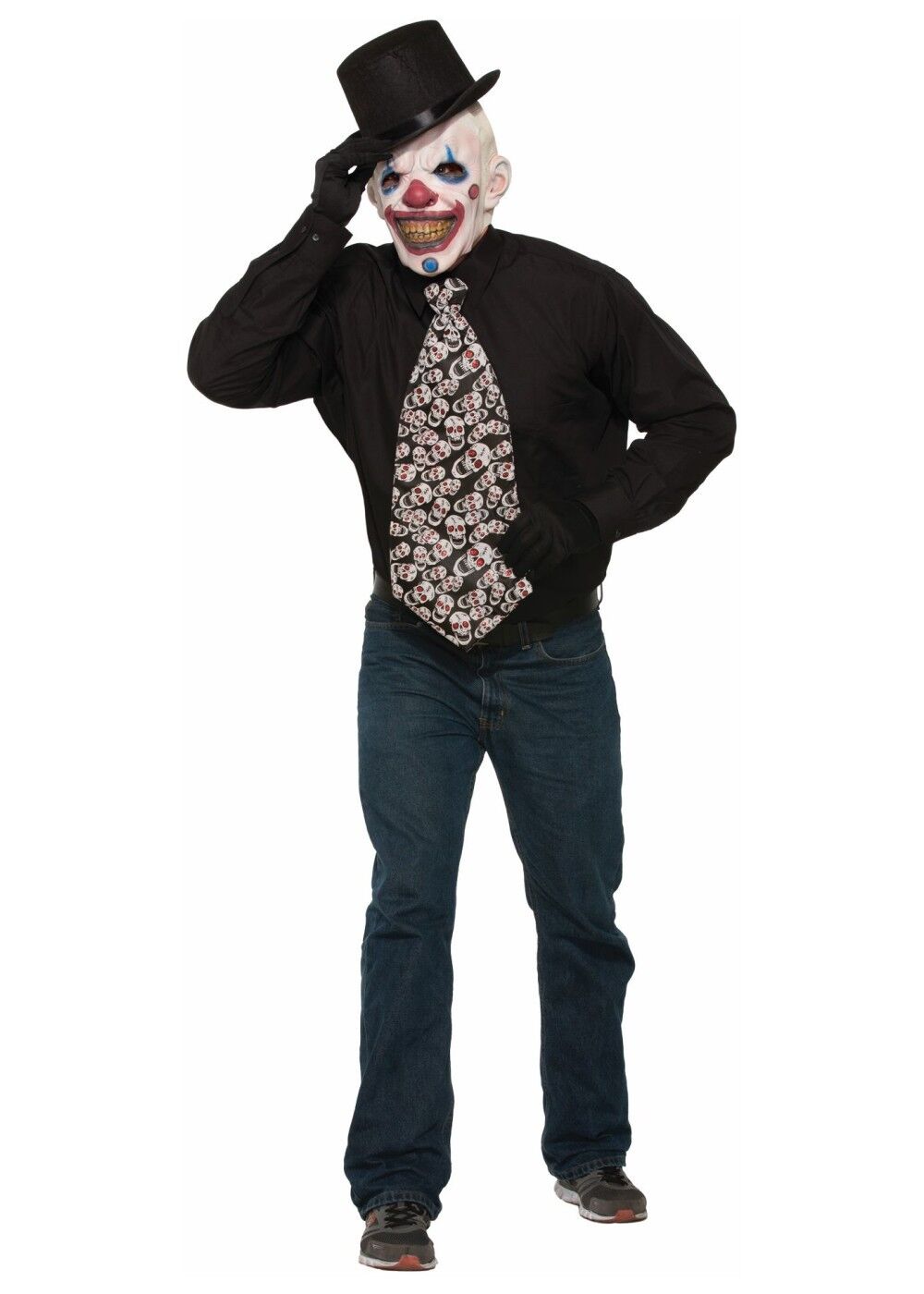 Evil Clown Fancy Dress Jumbo Tie