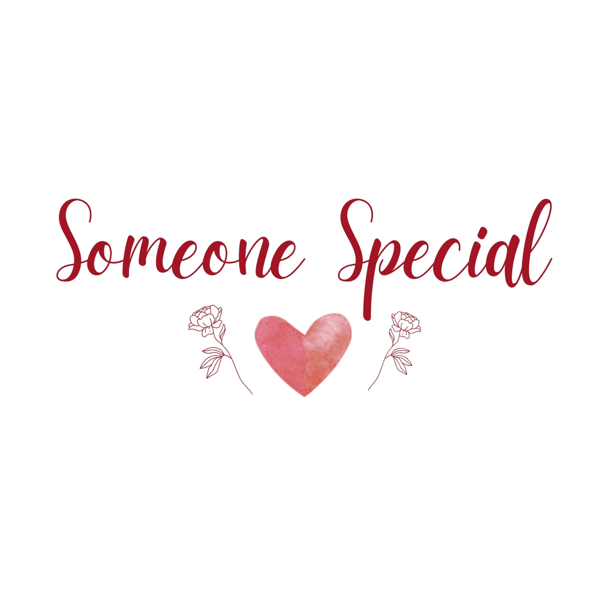 Heart & Flowers Design Mugs - Burgundy