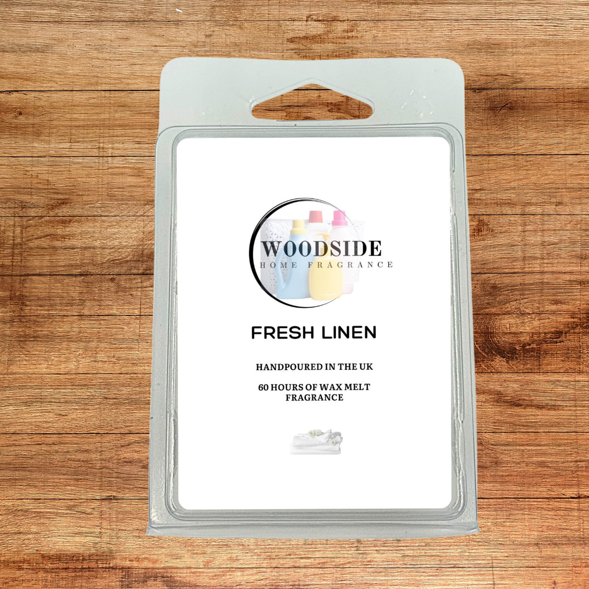 woodside home fragrance wax melt, fresh linen