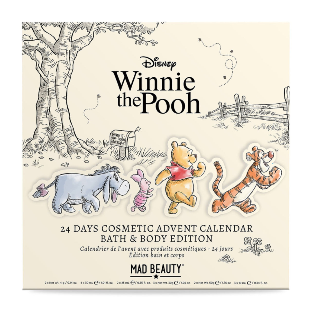 Mad Beauty Disney Winnie the Pooh Advent Calendar Bath & Body Edition