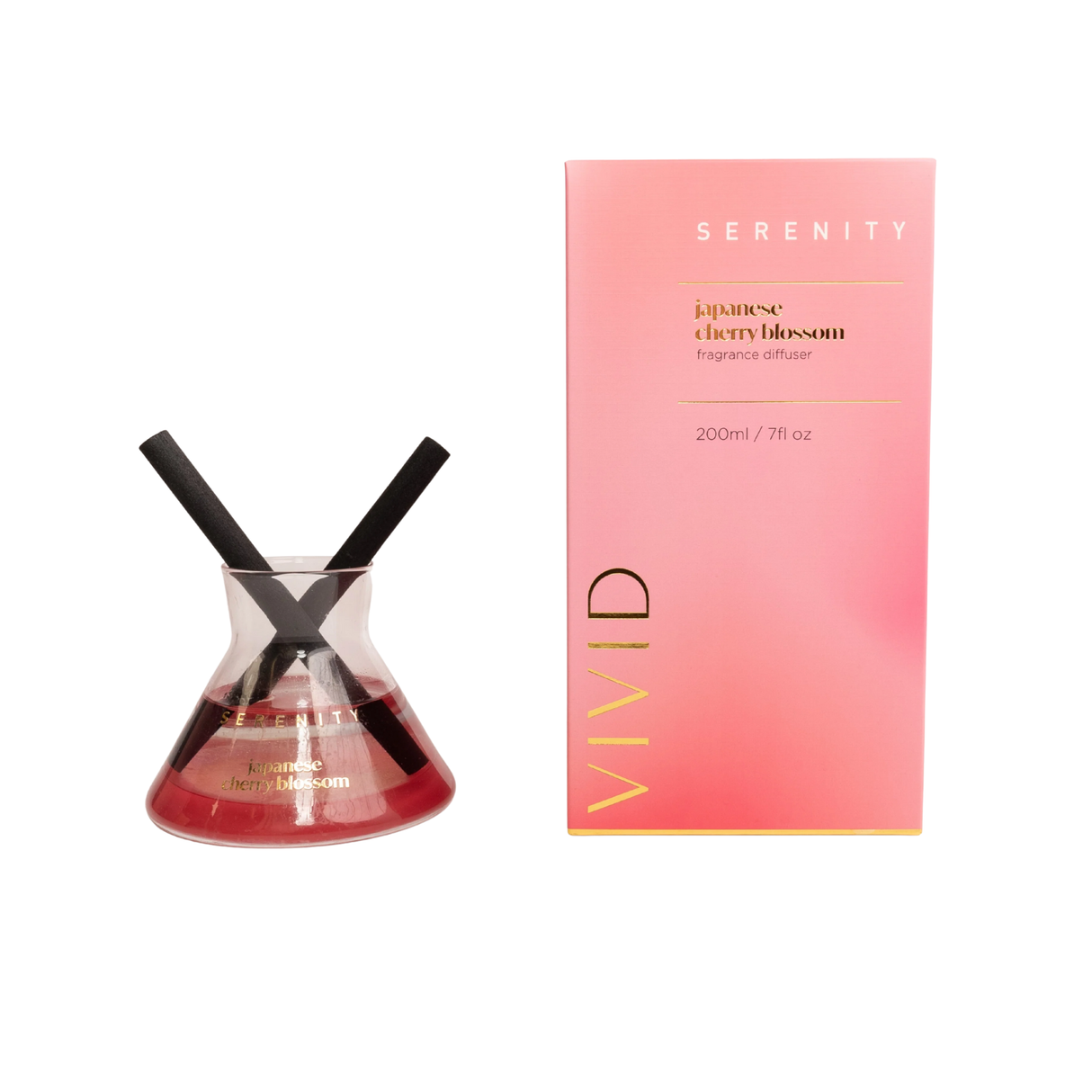 Serenity Vivid Collection 200ml Reed Diffusers - Japanese Cherry Blossom