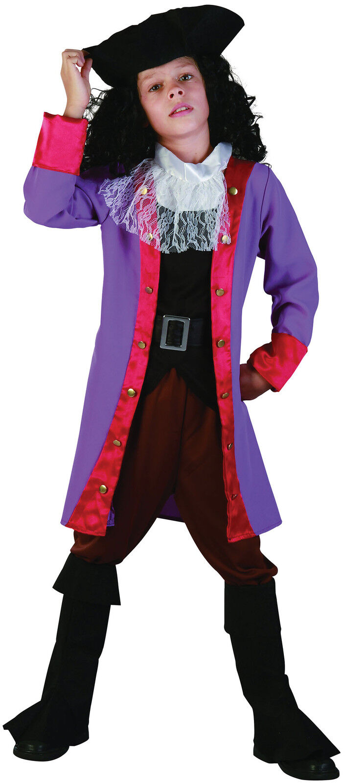Kids Captain Pirate Book Week Peter Film TV Fancy Dress Costume Age 5 - 11