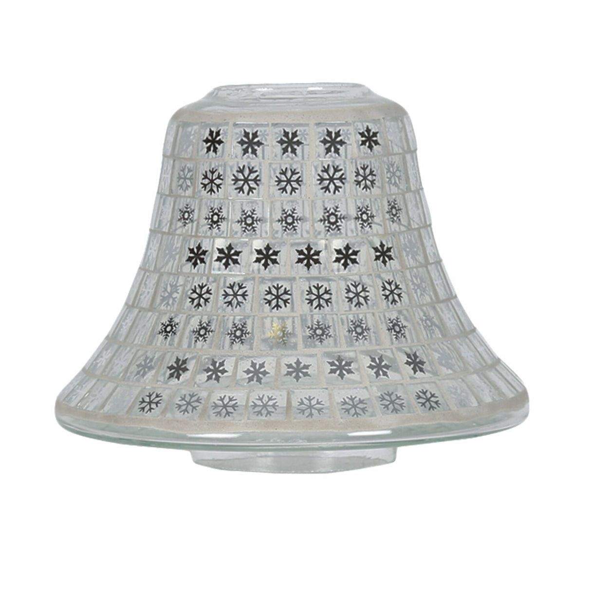 Aroma Jar Candle Shade & Plate Set - Snowflakes