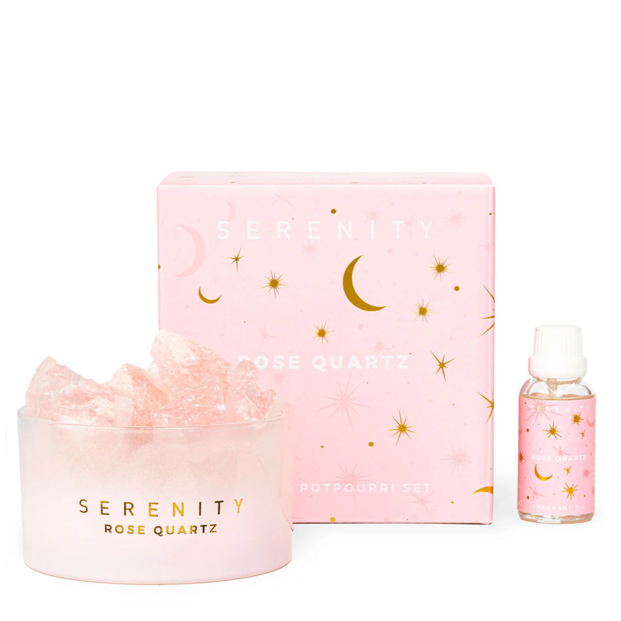 Serenity Crystal Potpourri & Oil - Love Rose Quartz