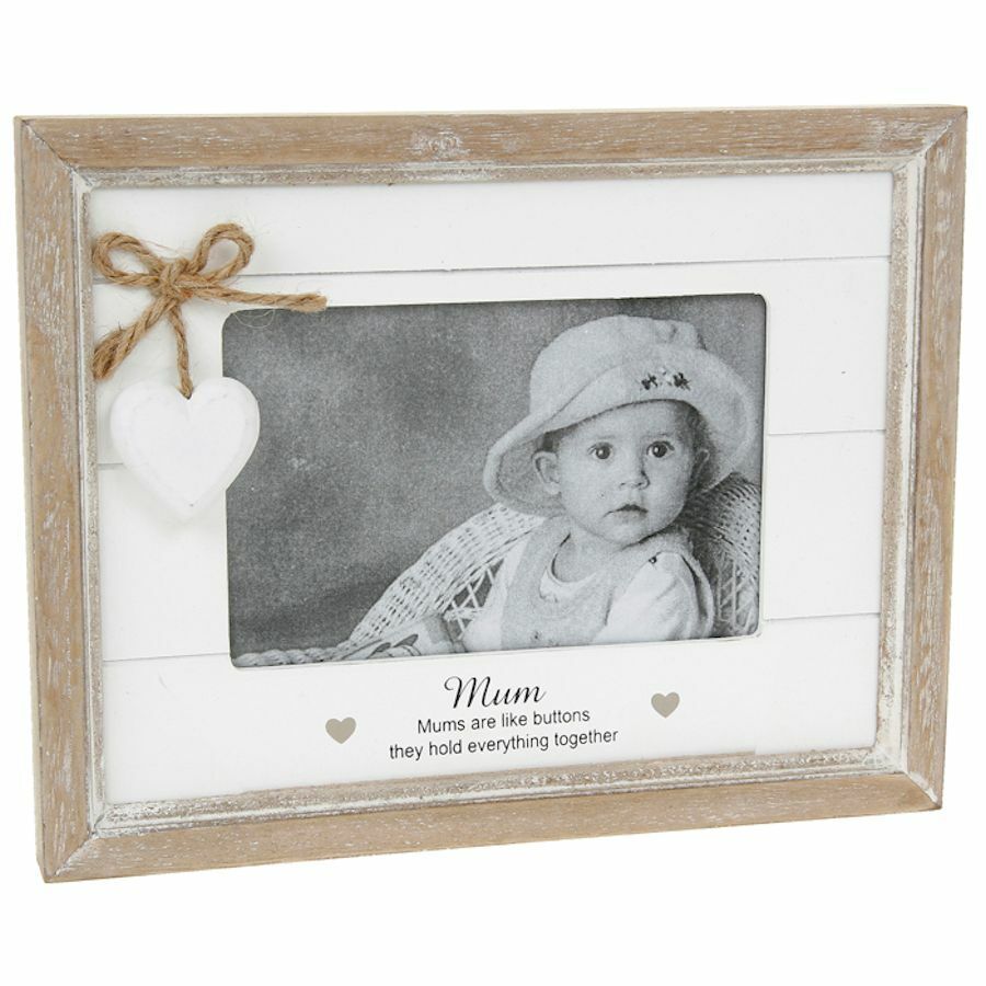 Shabby Chic Style Sentiment Photo Frame 6x4" - Family - Love - Mum - Sister