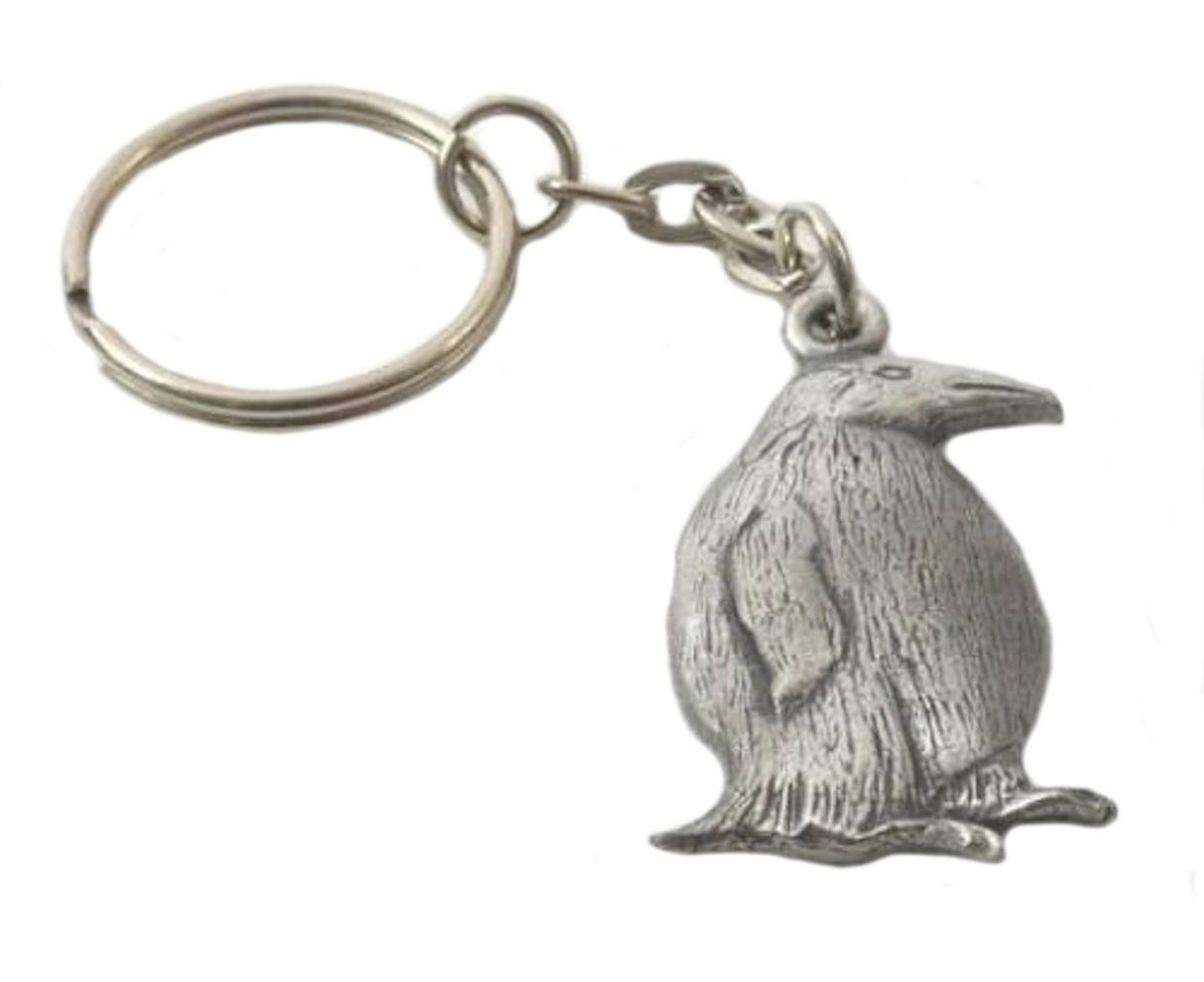 English Pewter Keyring - Penguin