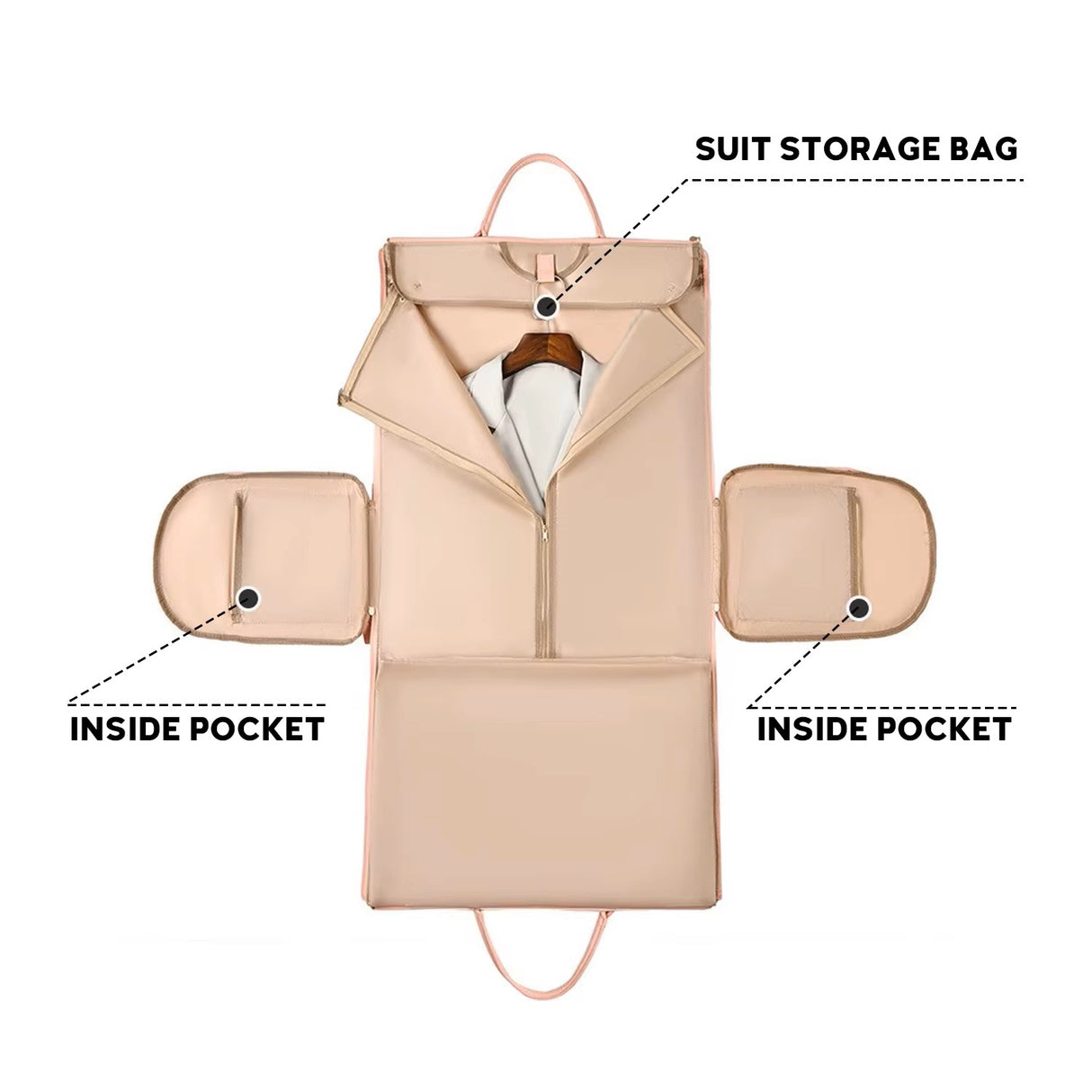 Krystina's Collection 2 in1 Travel Garment Clothing Bag - Various Colours