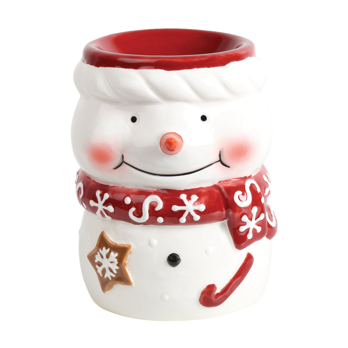 Aroma Christmas Tealight Wax Melter - Snowman with Scarf