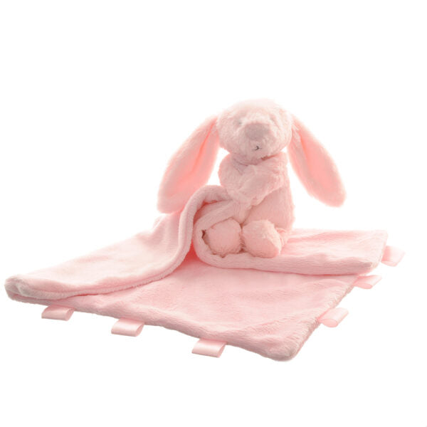 Ziggle Baby Comforter Blanket - Pink Bunny