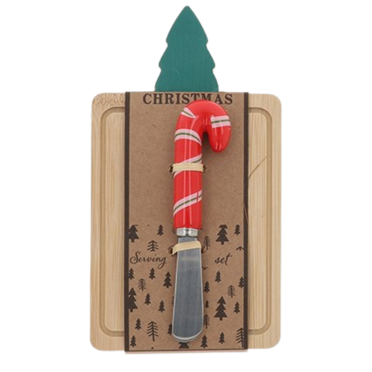 Christmas Cheer Mini Serving Board Set - tree