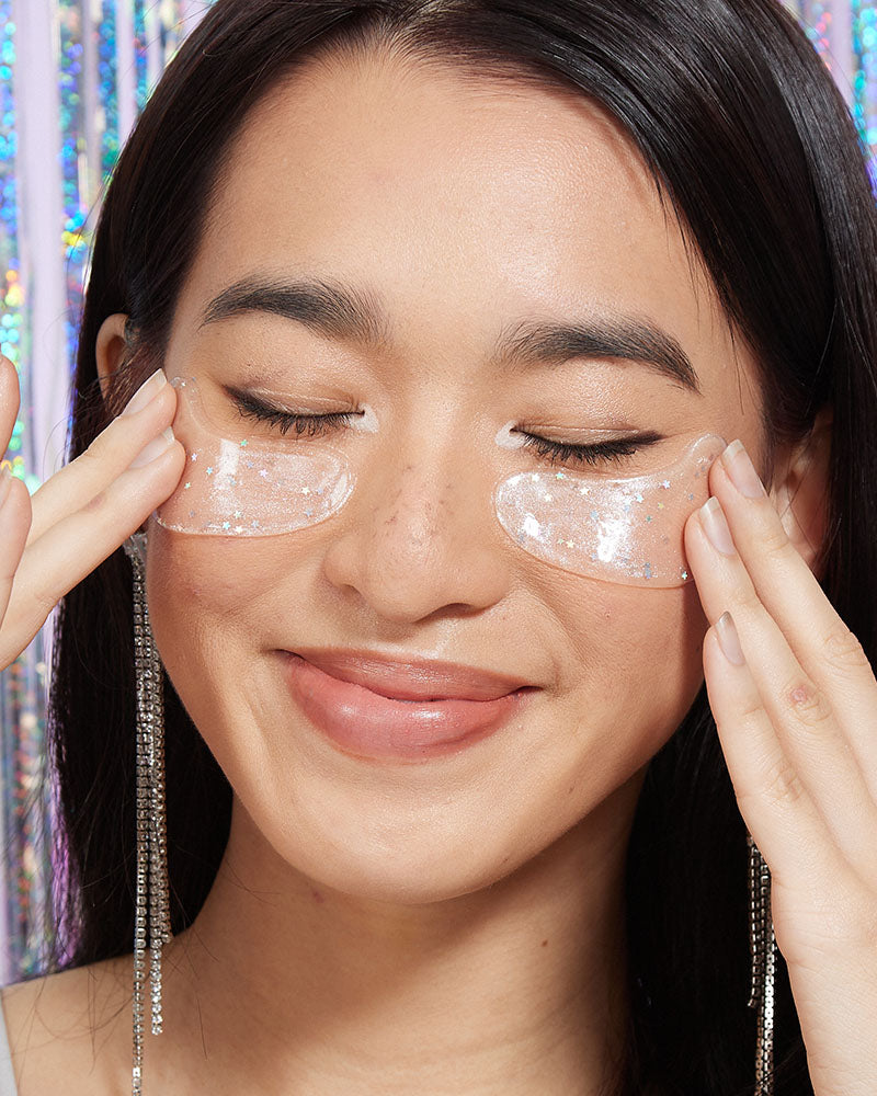 Bubble T Aloe Vera & Green Tea Hydrogel Under Eye Patches for Dry Skin 5 Packs