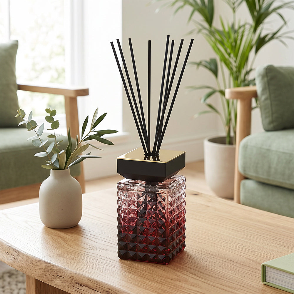 Maison Parfum Cut Glass Reed Diffuser 500ml - Various Inspired by Fragrances - Cherry