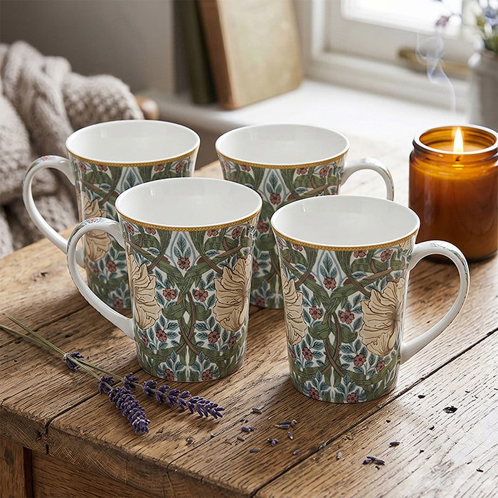William Morris 4 Mugs Gift Set - Pimpernel