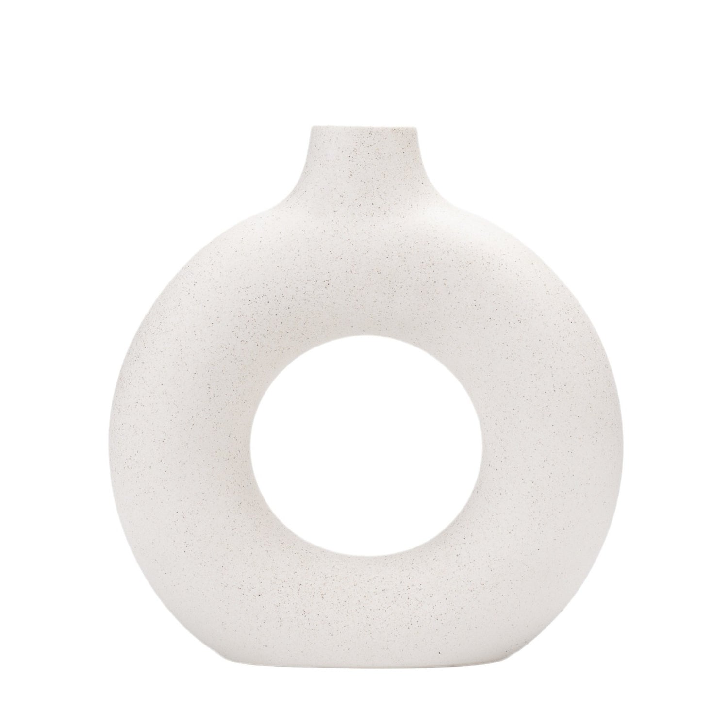 Woodside Home Living Ceramic Donut Vase Set of 2